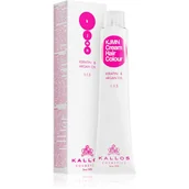 Farby do włosów i szampony koloryzujące - Kallos KJMN z keratyną i olejkiem arganowym 7.1 Medium Ash Blond Cream Hair Colour 1:1.5 100 ml - miniaturka - grafika 1