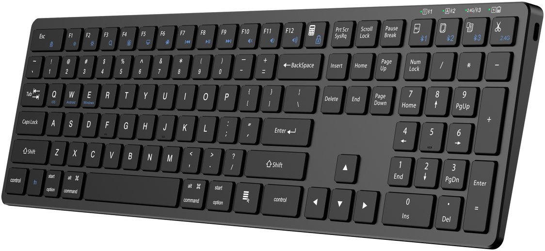 Triadyn PROTEUS Bluetooth 2.4GHz 4-Urządzenia Biurowa Slim Akumulator Czarna