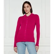 Swetry damskie - Michael Kors Kardigan | Slim Fit | z dodatkiem jedwabiu - miniaturka - grafika 1