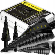 Wiertła - WIERTŁA STOŻKOWE STOPNIOWE DO METALU DREWNA PLASTIKU BLACH ZESTAW 4-32MM - miniaturka - grafika 1