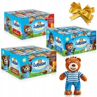 Ciastka - Lubisie Ciastko Biszkoptowe Nadzienie Mleczne Truskawka Czekolada 24 szt - miniaturka - grafika 1