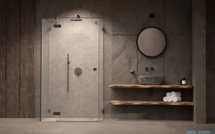 Radaway Essenza Pro Brushed GunMetal Kdj+S kabina 100x80x100cm lewa szczotkowany grafit 10097380-92-01L/10098100-01-01/10098100-01-01 - Kabiny prysznicowe Radaway Essenza Pro Brushed GunMetal Kdj+S kabina 100x80x100cm lewa szczotkowany grafit 10097380-92-01L/10098100-01-01/10098100-01-01 - Kabiny prysznicowe - miniaturka - grafika 3