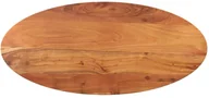Stoły - vidaXL Blat do stołu, 110x50x3,8 cm, owalny, lite drewno akacjowe - miniaturka - grafika 1