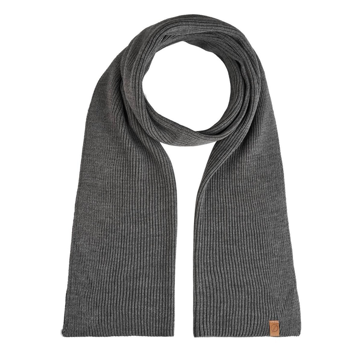 Ciemnoszary męski szalik zimowy brodrene s6