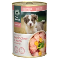 Mokra karma dla psów - Pure Nature Junior, królik i kurczak - 12 x 400 g - miniaturka - grafika 1