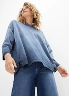 Bluzki damskie - Shirt oversize z różnych materiałów - bonprix - miniaturka - grafika 1