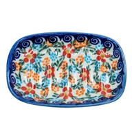 Mydelniczki i dozowniki mydła - Ceramiczna mydelniczka mała Ceramika Bolesławiec - miniaturka - grafika 1