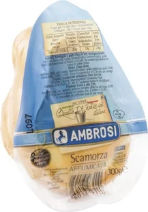 Mozzarella wędzona Scamorza 300g - Ambrosi - Szybkie dania obiadowe - miniaturka - grafika 1