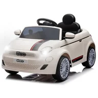 Pojazdy elektryczne dla dzieci - Milly Mally Pojazd na akumulator Fiat 500e White - miniaturka - grafika 1