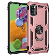 Etui i futerały do telefonów - cofi1453® Silicone TPU Slim Case z 360-stopniową podstawką ochronną Kickstand Etui na telefon komórkowy Magnetyczny uchwyt samochodowy kompatybilny z iPhone Xs Rose - miniaturka - grafika 1