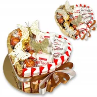 Zestawy upominkowe - Zestaw prezentowy Tort z czekoladek Urodziny Rocznica Ślub Dla Mamy Babci - miniaturka - grafika 1