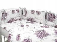 Pościel dla dzieci - Pościel dziecięca 3 częściowa z ochraniaczem 135x100 Peoania Plum Miminu - miniaturka - grafika 1