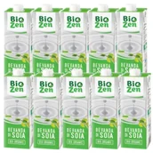 Napoje roślinne - Biozen Napój sojowy naturalny bezglutenowy Zestaw 10 x 1 l Bio - miniaturka - grafika 1