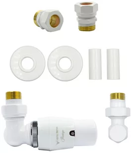 Varioterm Zawór termostatyczny trójosiowy Master All in One - biały miedziana - CU 15 mm lewy AEMAGS0206CFK/L(Cu) - Zawory i kraniki - miniaturka - grafika 1