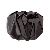 Świeczniki - Świecznik porcelanowy czarny 9 x 9 x 6 cm - miniaturka - grafika 1