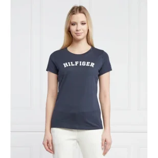 Tommy Hilfiger T-shirt | Slim Fit - Koszulki i topy damskie - miniaturka - grafika 1