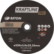 Tarcze do pił - Tarcza do cięcia T41 230 x 3 x 22,23 beton KRAFTLINE PRO - miniaturka - grafika 1