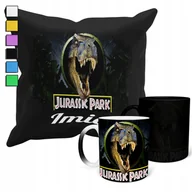 Gadżety dla niej i dla niego - ZESTAW KUBEK MAGICZNY ZMIENIAJĄCY KOLOR + POSZEWKA JURASSIC PARK + IMIĘ - miniaturka - grafika 1