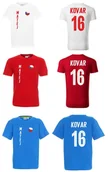 Koszulki sportowe męskie - Koszulka CZECHY MATEJ KOVAR 16 JR - miniaturka - grafika 1