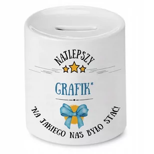 Skarbonka Dla Grafika na Urodziny Imieniny Prezent z Nadrukiem ze Zdjęciem - Skarbonki - miniaturka - grafika 1