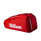 Torby sportowe - Torba na rakiety Wilson Super Tour Red 9PK 2025 - miniaturka - grafika 1