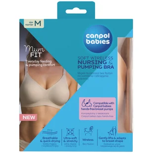 Canpol Babies MumFIT, biustonosz do karmienia i odciągania pokarmu, rozmiar M - Biustonosze ciążowe Canpol Babies MumFIT, biustonosz do karmienia i odciągania pokarmu, rozmiar M - Biustonosze ciążowe - miniaturka - grafika 1