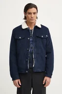 Kurtki męskie - Pepe Jeans kurtka sztruksowa THRIS kolor granatowy przejściowa PM403035 - miniaturka - grafika 1