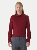 Koszulki męskie - Calvin Klein Polo LV040EM909 Bordowy Regular Fit - miniaturka - grafika 1