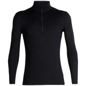 Bluzy sportowe męskie - Męska bluza Icebreaker Men Merino 200 Oasis LS Half Zip Rozmiar: XXL / Kolor: czarny - miniaturka - grafika 1