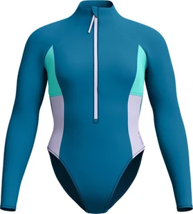 Damski Strój Kąpielowy L/s Clrblck Zip 1 Pc rozmiar L - Stroje kąpielowe - miniaturka - grafika 1
