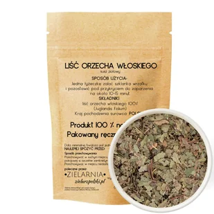 Orzech włoski liść 50g ZIELARZPOLSKI.PL - Przyprawy i zioła sypkie - miniaturka - grafika 1