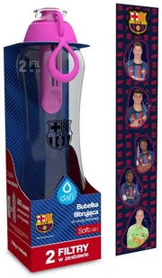 Butelka filtrująca Dafi SOFT FC Barcelona 0,5 l flamingowa z 2 filtrami - Butelki filtrujące - miniaturka - grafika 1