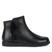 Buty dla dziewczynek - Botki Geox J Shawntel Girl J364EA 00043 C9999 D Czarny - miniaturka - grafika 1