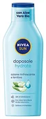 Balsamy i kremy do ciała - NIVEA SUN Latte Doposole Hydrate w butelce maxi 400 ml, krem po opalaniu z bio aloesem i kwasem hialuronowym, odświeżający i kojący krem nawilżający do ciała - miniaturka - grafika 1