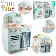 Zabawki AGD - Classic World Drewniana Kuchnia Z Dźwiekiem 20 El. - miniaturka - grafika 1