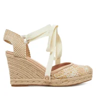 Espadryle damskie - Espadryle Guess FLJCRY FAL04 Biały - miniaturka - grafika 1