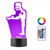 Lampy stojące - Lampka Nocna 3D LED Purple Guy Fnaf Prezent - miniaturka - grafika 1