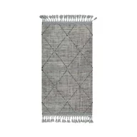 Dywany - Dywan z frędzlami  Maroko szary 120 x 160 cm - miniaturka - grafika 1