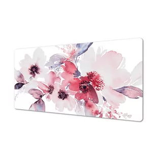 Mata na wymiar ekologiczny nadruk Białe kwiatuszki, ArtprintCave - Podkładki na biurko - miniaturka - grafika 1