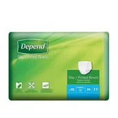 Pieluchy dla dorosłych - Kimberly-Clark DEPEND SLIP Normal rozmiar M Pieluchy dla dorosłych, 15 szt - miniaturka - grafika 1