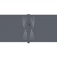 Bramy garażowe - CASANOOV BRAMA aluminiowa dwuskrzydłowa 4m VELETA 400B180 Szara - miniaturka - grafika 1