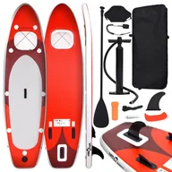 Deski SUP i akcesoria - Nadmuchiwana deska SUP z akcesoriami, czerwona, 360x81x10 cm Lumarko! - miniaturka - grafika 1