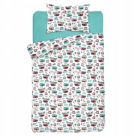 Pościel dla dzieci - Pościel Dziecięca 140x160 + 70x80 Volkswagen Ogórki Polski Producent - miniaturka - grafika 1