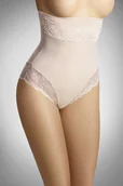 Majtki damskie - Majtki damskie wysokie z koronką Valeria Eldar beżowe  S - miniaturka - grafika 1