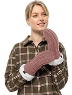 Rękawiczki - Jack Wolfskin HIGHLOFT Knit MittenW rękawiczki damskie, Afterglow, S, Afterglow, S - miniaturka - grafika 1