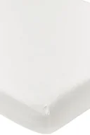 Prześcieradła dla dzieci - Meyco prześcieradło do wspólnego spania tkane gładkie, prześcieradło do wspólnego spania (oddychające, pochłaniające wilgoć, idealnie dopasowane, 50 x 90 cm), białe - miniaturka - grafika 1
