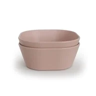 Miseczki i talerzyki dla dzieci - Mushie Mushie  -  2 Miseczki Square Blush - miniaturka - grafika 1