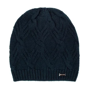 Damska czapka z ozdobnym wzorem - Czapki damskie - miniaturka - grafika 1