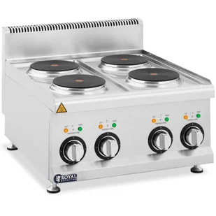Kuchnia elektryczna nastawna z okapem 4 pola grzewcze śr. 19 cm 8 kW 400 V - Akcesoria gastronomiczne - miniaturka - grafika 1