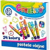 Kredki, ołówki, pastele i pisaki - Astra Astra Pastele olejne Creativo heksagonalne 24 kolory WIKR-989147 - miniaturka - grafika 1
